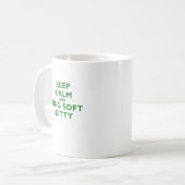 Zacht Kat kalm houden en Zing Koffiemok (Voorkant links)