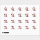 Zacht kat sticker (Vel)
