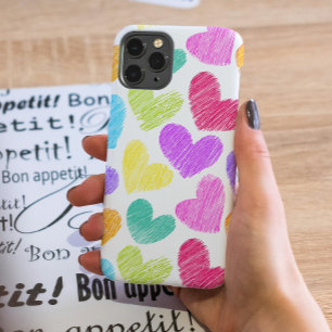 Zacht Kleurrijk Hart Pastelkleurig Valentijns Lief iPhone 16 Pro Hoesje
