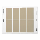 Zacht licht beige achtergrond - Wedding Design Etiket (Full Sheet)