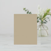 Zacht licht beige achtergrond - Wedding Design Folie Feestdagen Briefkaart (Staand Voorkant)