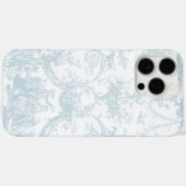 Zacht licht blauw en wit toilet Case-Mate iPhone case (Achterkant (horizontaal))