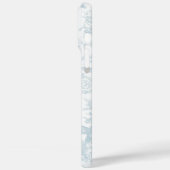 Zacht licht blauw en wit toilet Case-Mate iPhone case (Achterkant / Links)