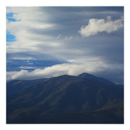 Zacht licht boven Mount Bogong Perfect Poster