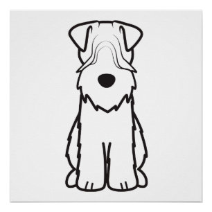 Zacht Met een laag bedekt Wheaten Terrier Perfect Poster