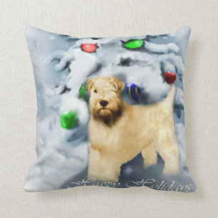 Zacht met wieltjes kerstmis kussen