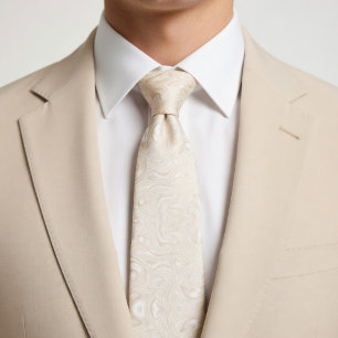 Zacht Milde Beige Stropdas