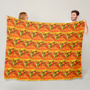 Zacht Oranje vruchtensap Fleece Deken