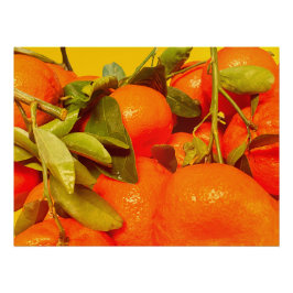 Zacht Oranje vruchtensap Perfect Poster