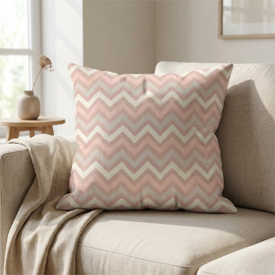 Zacht Pastel Chevron Zigzag Patroon Kussen