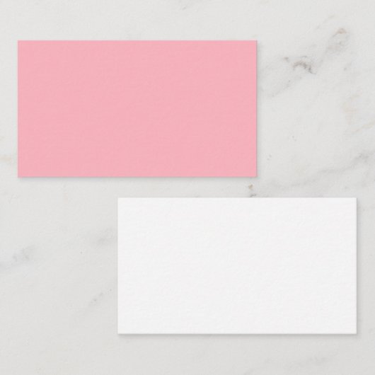 Zacht roze blanco Visitekaartje (Voorkant / Achterkant)