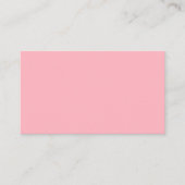 Zacht roze blanco Visitekaartje (Voorkant)