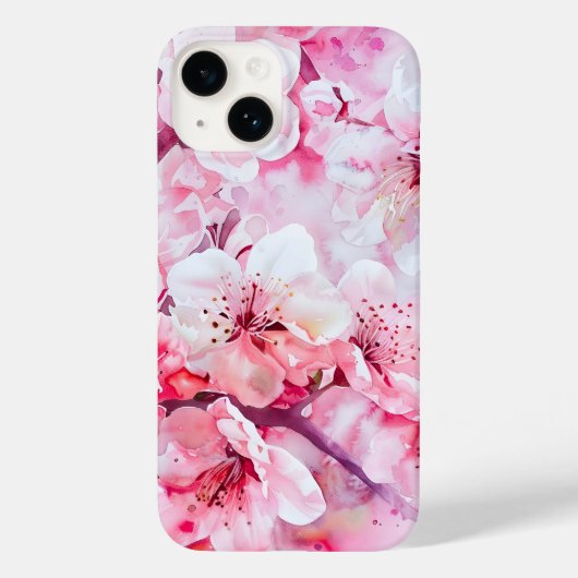  zacht roze bloemblaadje Case-Mate iPhone case (Achterkant)
