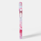  zacht roze bloemblaadje Case-Mate iPhone case (Achterkant / Links)