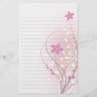  zacht roze bloemelegant, gestreken papier