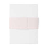 Zacht Roze Blush Uitnodigingen Wikkel (Achterkant Voorbeeld)