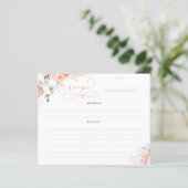 Zacht Roze Floral Boho Vrijgezellenfeest Recipe (Staand voorkant)