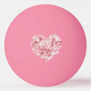 Zacht Roze Hart Bloem Pingpongballen