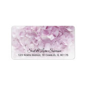 Zacht Roze Hydrangea Return Address Etiket (Voorkant)