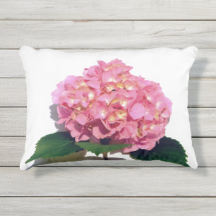 Zacht Roze Hydrangea roze bloemroze bloem Buitenkussen