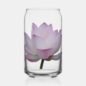 Zacht roze Lotus Flower Wedding Blikvorm Glas (Voorkant)