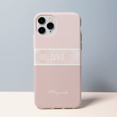 Zacht Roze Minimal Meisje Case-Mate iPhone Case