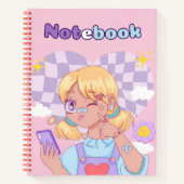 Zacht roze 🌸💗✨ notitieboek (Voorkant)