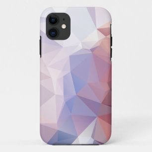 Zacht roze Paars Abstract piramidepatroon Hoesje-M iPhone 11 Hoesje