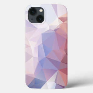 Zacht roze Paarse Abstracte piramide-patroonontwer iPhone 13 Hoesje