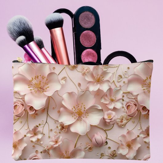 Zacht roze pastelbloem etui