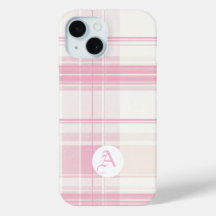 Zacht Roze Plaid Telefoonhoes