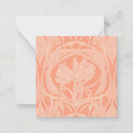 Zacht Roze  Tulpen Gift Enclosure Kaart Notitiekaartje