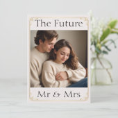 Zacht Roze Verlovingsfeestuitnodiging Kaart (Staand voorkant)