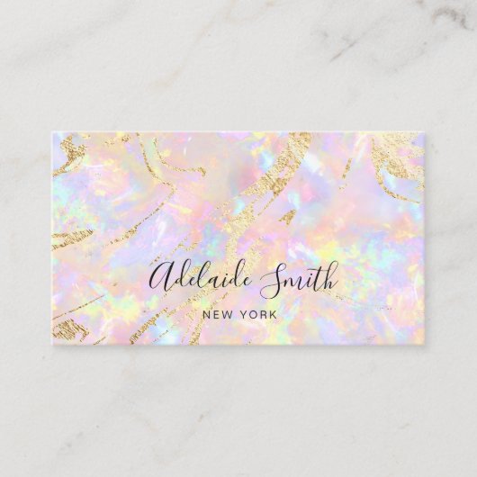 zacht roze Visitekaartje (Voorkant)