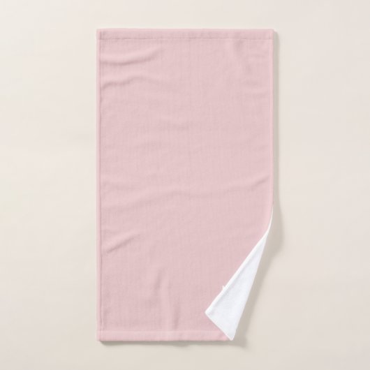 zacht roze - voeg monogram toe bad handdoek (Handdoek)