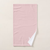 zacht roze - voeg monogram toe handdoek (Handdoek)