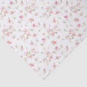Zacht roze Waterverf ventilatorpatroon Tissuepapier (Detail)