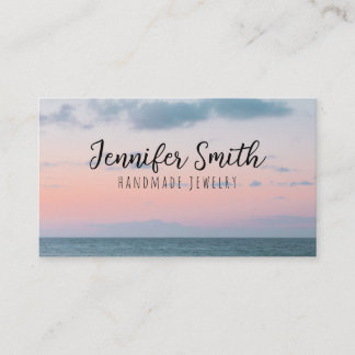 Zacht roze zedenlandschap Nautisch Visitekaartje