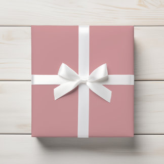Zacht stoffig Roos Effen kleur Cadeaupapier