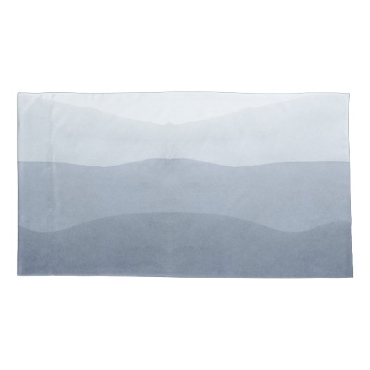 Zacht Tranquil grijs Abstract landschap Kussensloop (Achterkant)