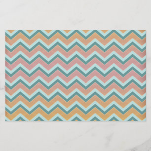 Zacht warme kleuren ZigZag Briefpapier