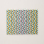 Zacht warme kleuren ZigZag Legpuzzel (Horizontaal)