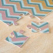 Zacht warme kleuren ZigZag Legpuzzel (Zijkant)