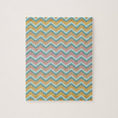 Zacht warme kleuren ZigZag Legpuzzel (Verticaal)