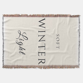 Zacht winterlicht deken