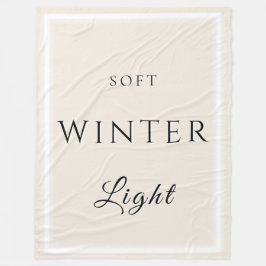 Zacht winterlicht fleece deken
