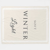 Zacht winterlicht fleece deken (Voorkant (Horizontaal))