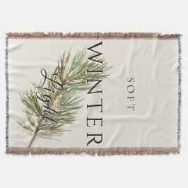 Zacht winterlicht met Pine Branch Deken