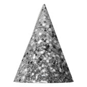 Zacht Zilver Glitter #1 Feesthoedjes (Links)