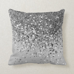 Zacht Zilver Glitter #1 Kussen